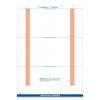 Laboratory Report Mount Sheet, 3 Reports, White, Vertical Adhesive Strips