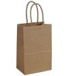 Kraft Paper Shoppers Mini Cub Bags With Handle