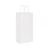 Shoppers Double Wine Bag, White, 6 1/2 X 3 1/2 X 13"