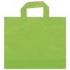 Frosted Economy Shoppers Bags, Citrus Green, Medium Bottom Gusset