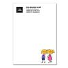 Stick Figure Notepads With Boy & Girl