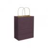 Purple Paper Bags With Handles, Kraft, 8 1/4 X 4 3/4 X 10 1/2"