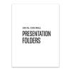 130 Lb. C2s Dull Presentation Folder, White, Custom Printed